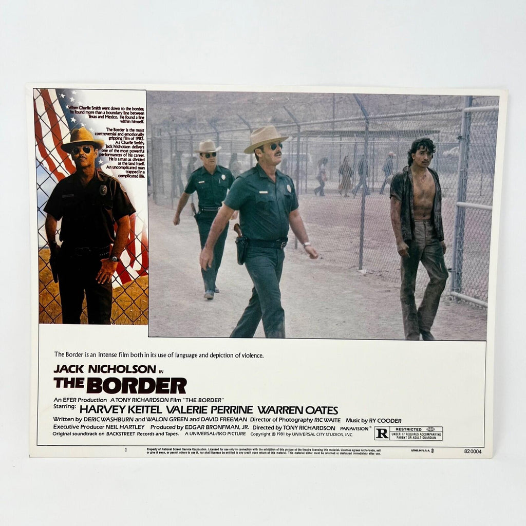 1982 The Border Collectible movie Lobby Card No.1 Jack Nicholson
