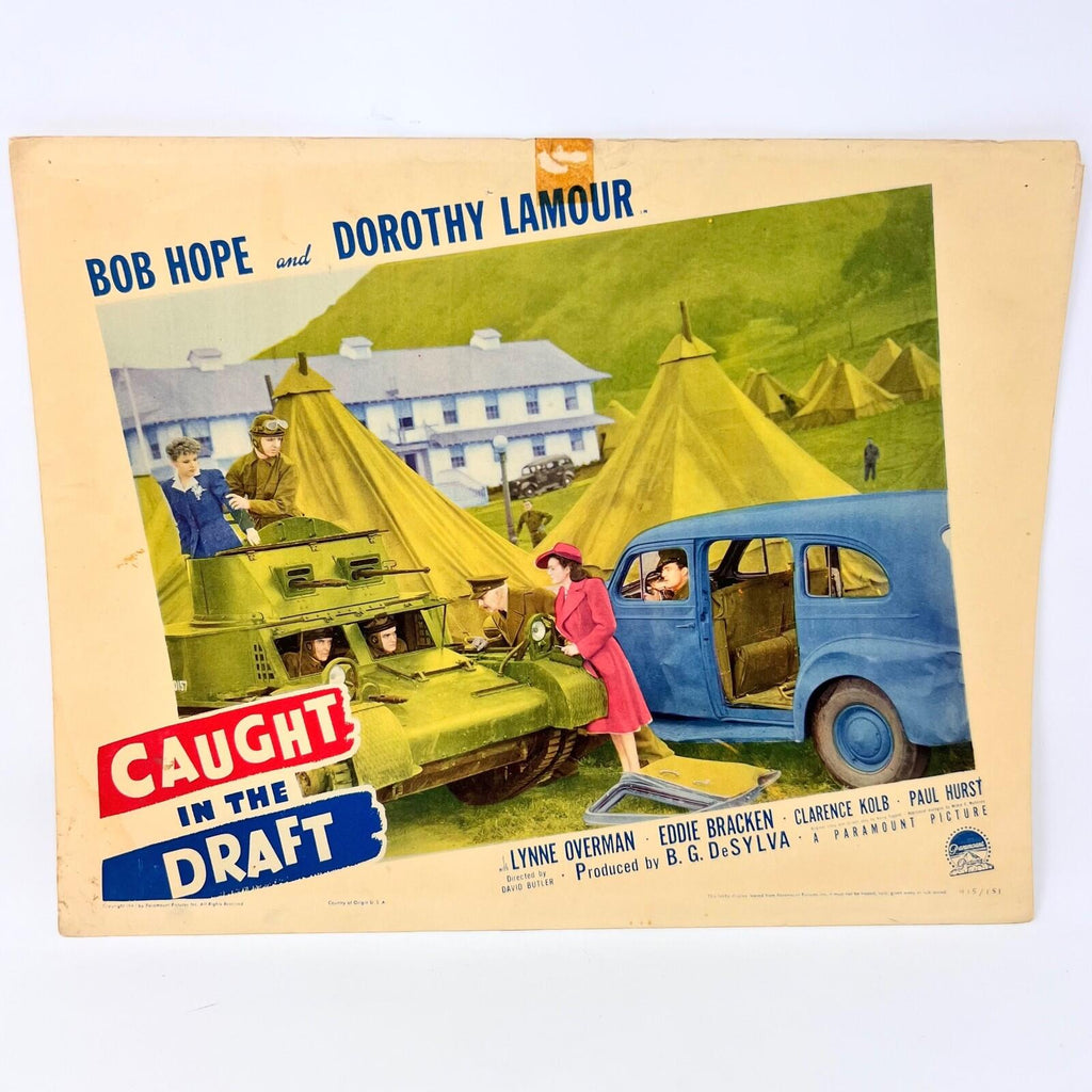 Caught In The Draft Vintage Movie Lobby Card (c) Bob Hope Dorothy Lamour