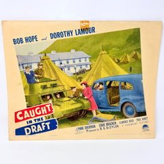 Caught In The Draft Vintage Movie Lobby Card (c) Bob Hope Dorothy Lamour