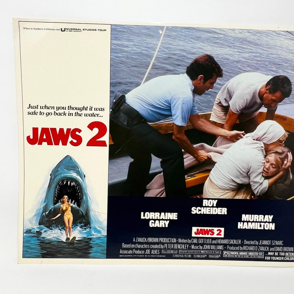 1978 Universal Studios Jaws 2 Horror Film Original Movie Lobby Card (a)