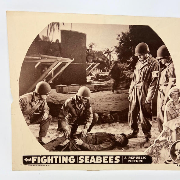 1954 The Fighting Seabees Lobby Card Movie Poster c