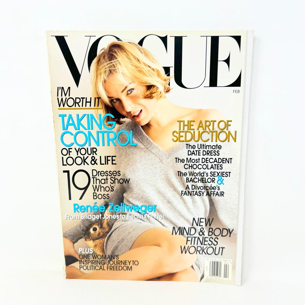 VOGUE Magazine February 2007 The Art Of Seduction Renee Zellweger