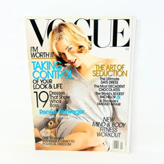 VOGUE Magazine February 2007 The Art Of Seduction Renee Zellweger