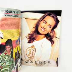 Vogue Magazine January 1992 Cindy Crawford by Patrick Demarchelier