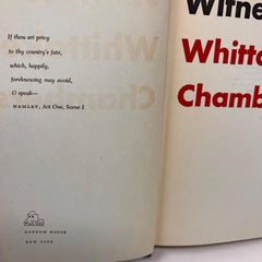 1952 Witness Whittaker Chanbers First Printing Hard Coverbook