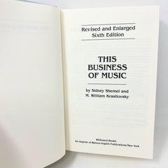 Business of Music by Watson-Guptill Hardcover Dust Jacket 1990 6th Edition