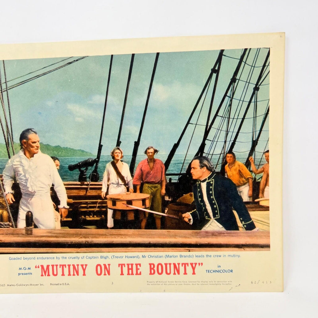 1963 Mutiny On The Bounty Collectible Movie Lobby Card No.3