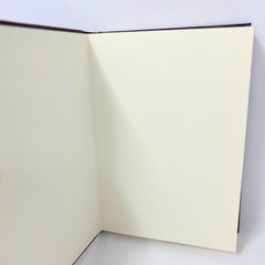 Burgundy & Gold engraved BBS Leather Fleur Sketchbook