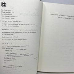 1994 Barbara Bush A Memoir Hardcover Book