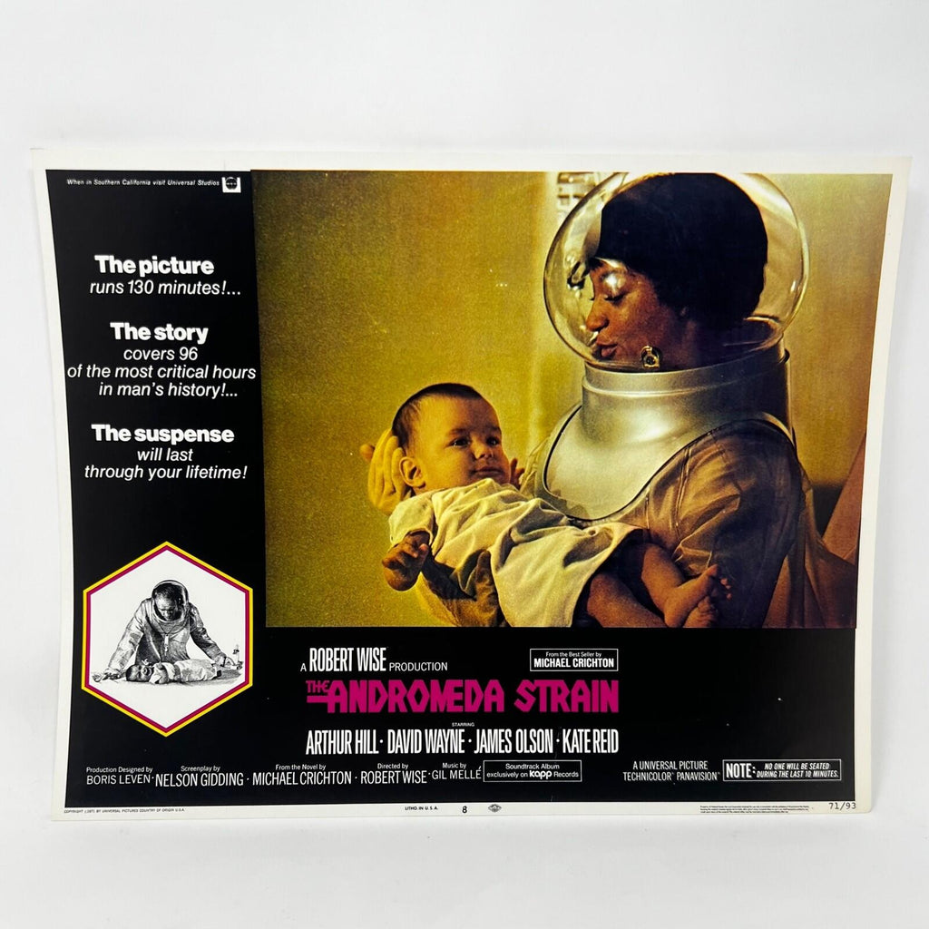 1971 The Andromeda Strain Collectible movie Lobby Card No. 8