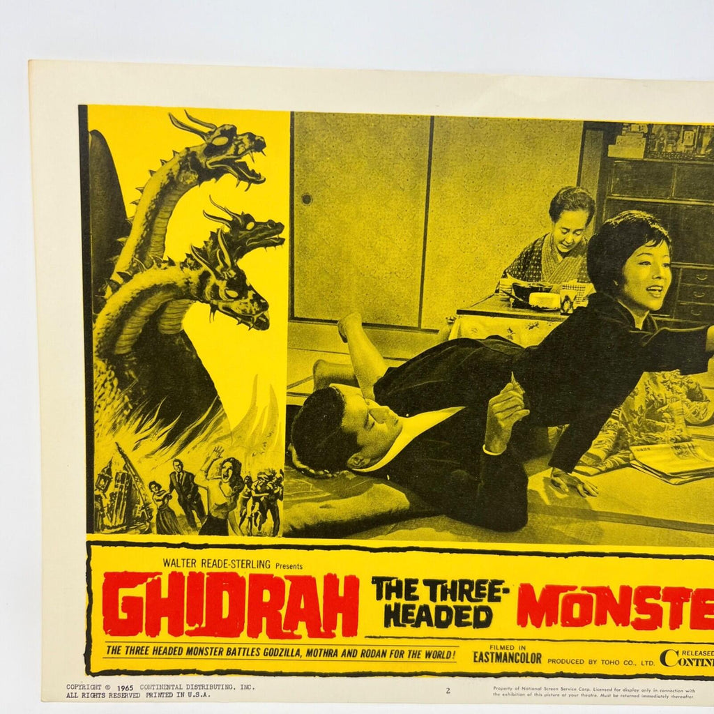 1965 Ghidrah: The Three-Headed Monster — Original Movie Lobby Card #2