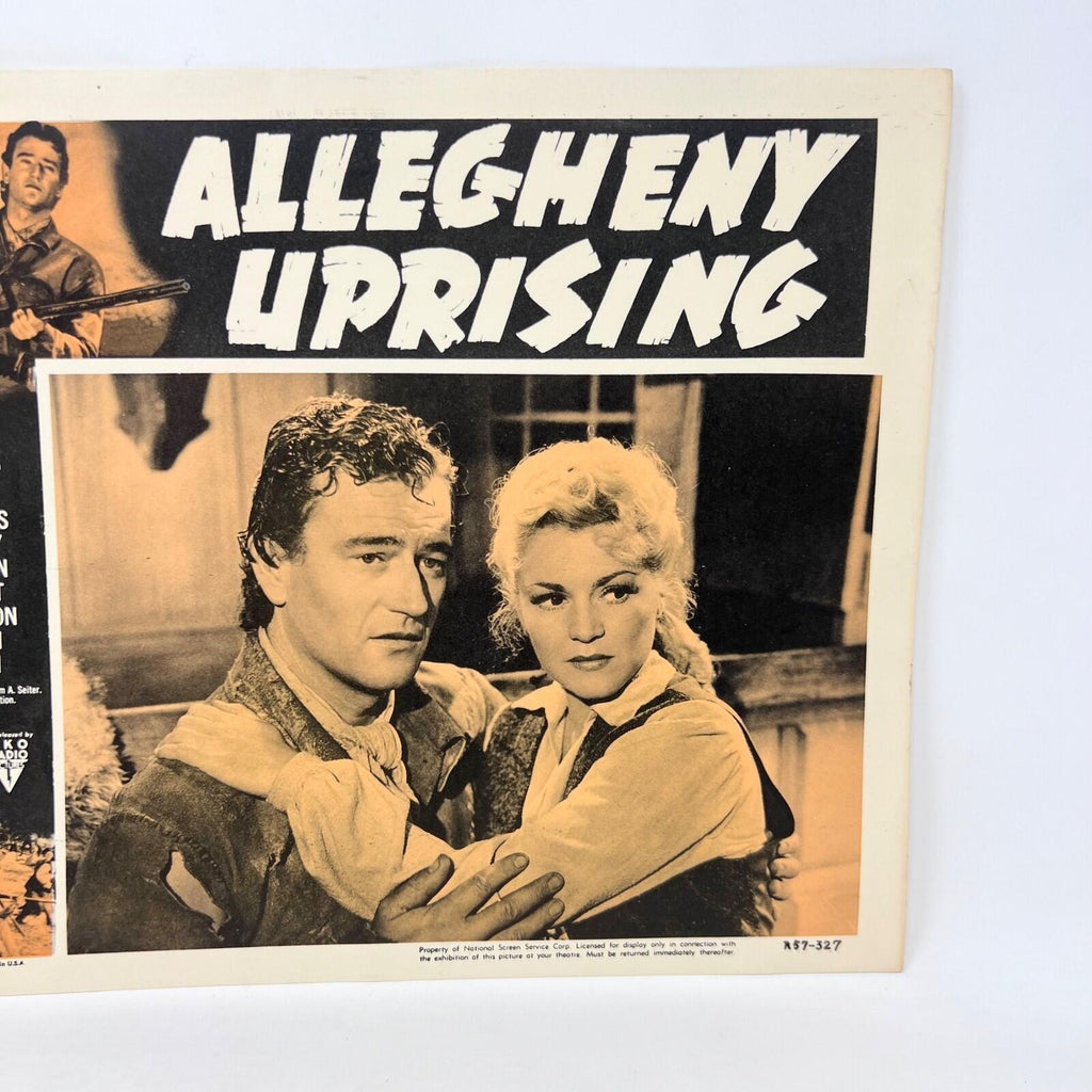 1957 Allegheny Uprising Original Movie Lobby Card Claire Trevor John Wayne a