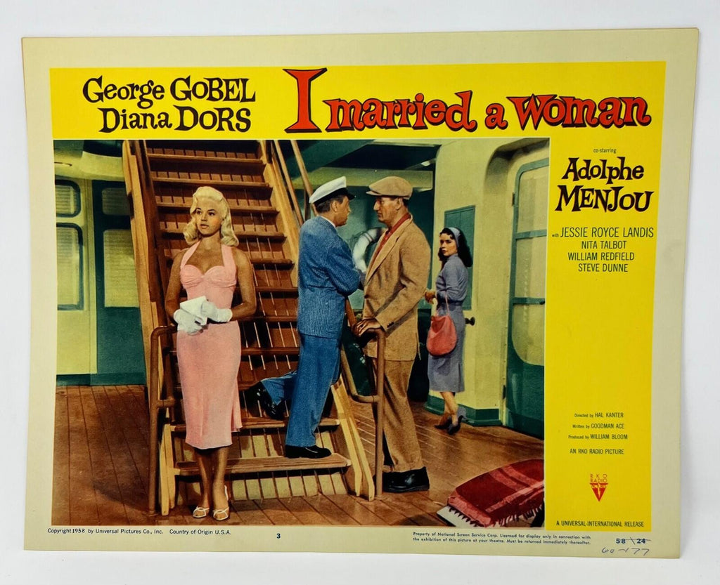 1958 I married A Woman Lobby Cards Set of 8 Movie Posters