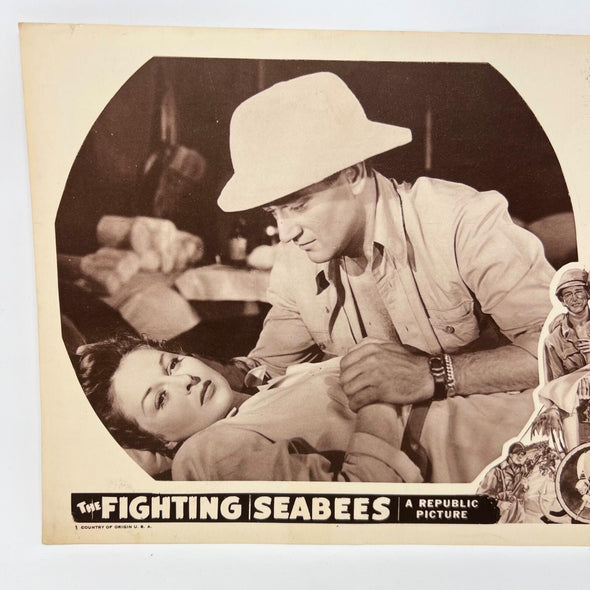 1954 The Fighting Seabees Lobby Card Movie Poster b