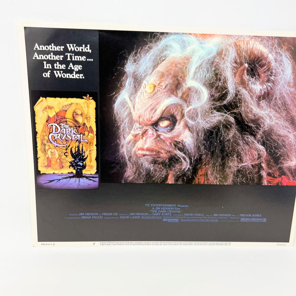 1982 The Dark Crystal Movie Sci-fi Lobby Card Poster No.7