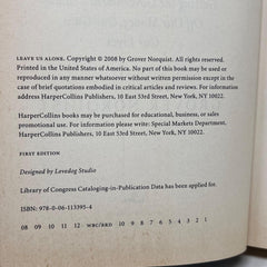 Leave us Alone Getting Grover Norquist Hardcover Book