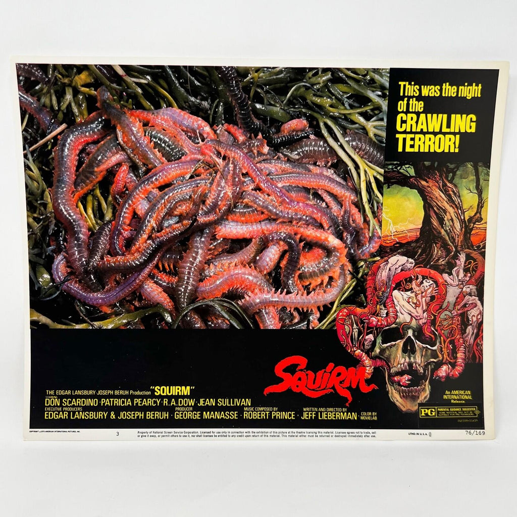 1974 Crawling Terror Squirm Collectible movie Lobby Cards set of 7