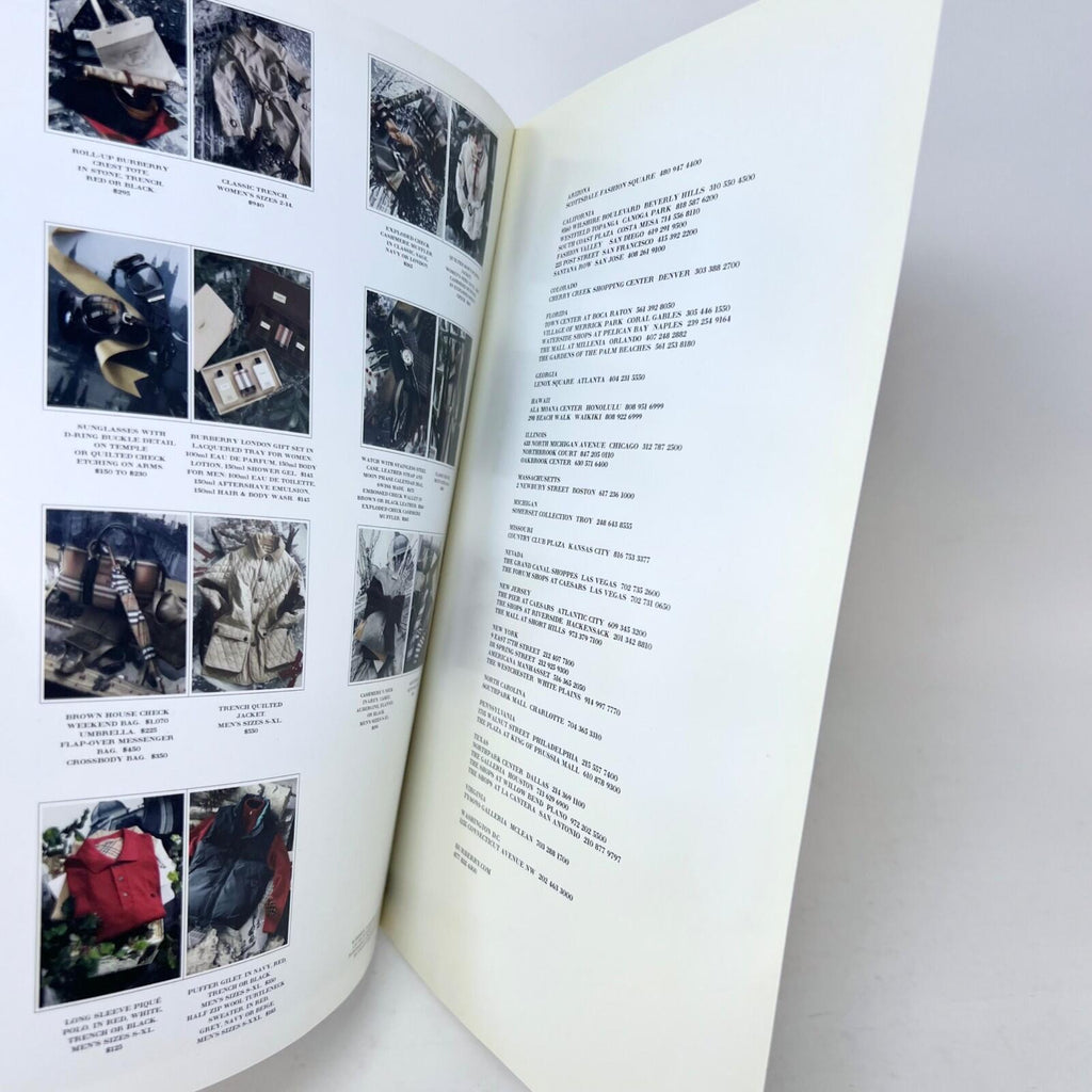 Burberry Fashion Book Catalog