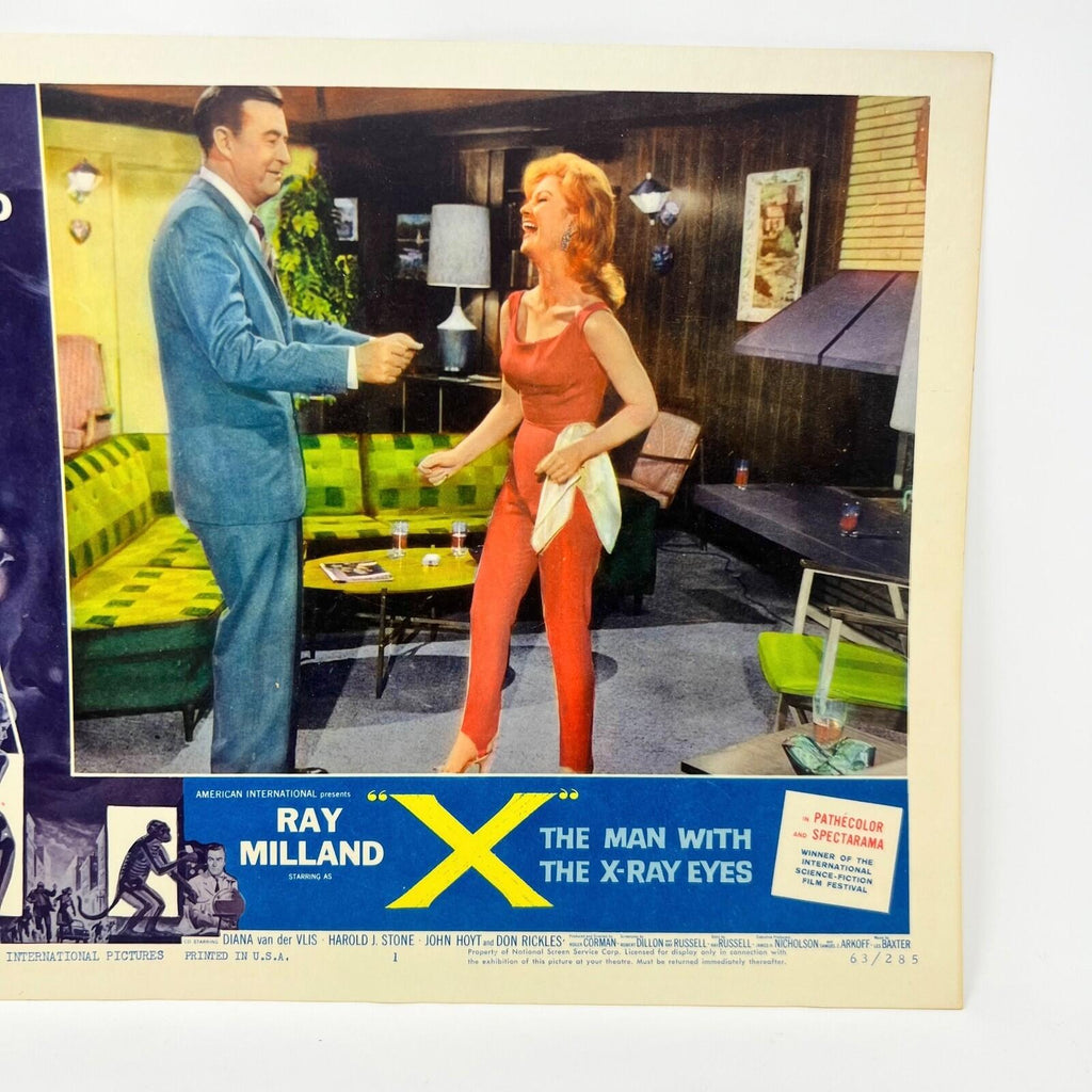 1963 THe Man With The X-Ray Eyes Collectible movie Lobby Card No. 1