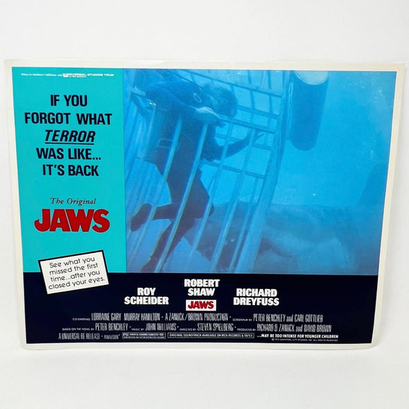 1975 Universal Studios Jaws 2 Horror Film Original Movie Lobby Card (b)