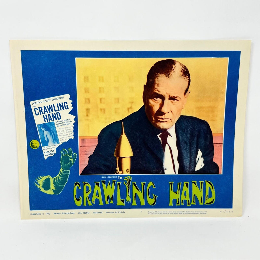 1963 Crawling Hand Collectible movie Lobby Card Set of 8