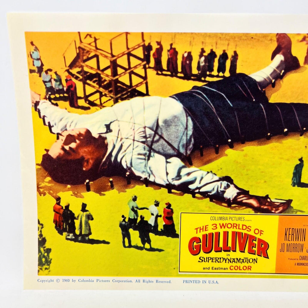 1960 The 3 Worlds Of Gulliver in Superdynamation Collectible Movie Lobby Card d