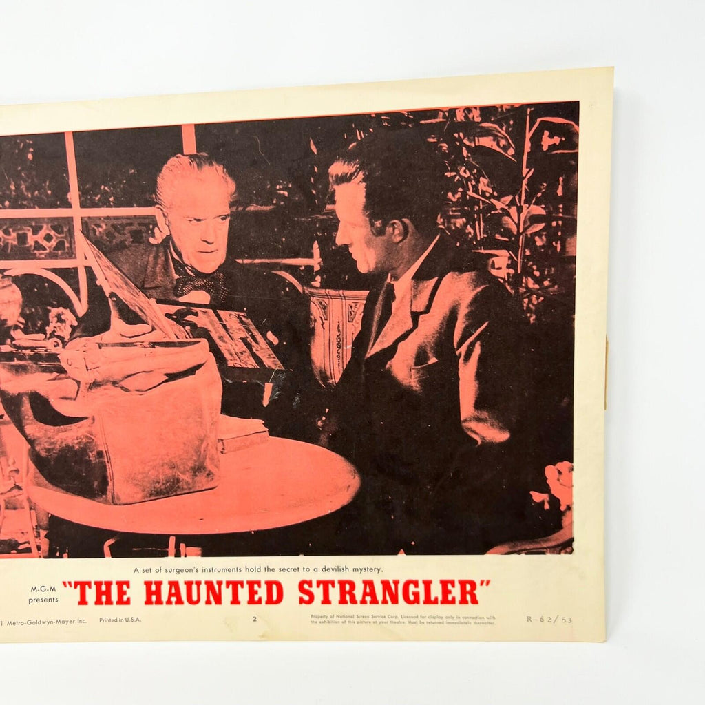 The Haunted Strangler Horror Movie Lobby Card Poster Set of 4
