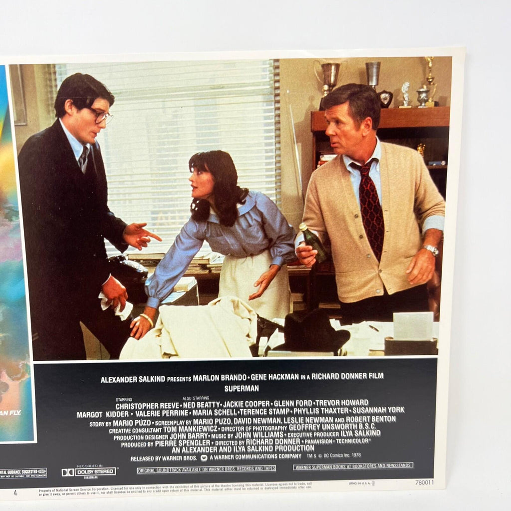 1979 Superman Collectible Movie Lobby Card No.4 Christopher Reeve