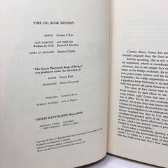 1961 The Sports Illustrated Book Of Bridge Hardcover Book Charles Goren
