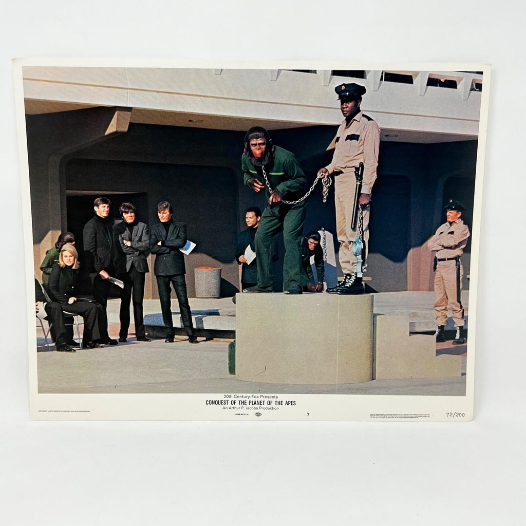 1972 Conquest of The Planet Of The Apes Collectible movie Lobby Card No.7