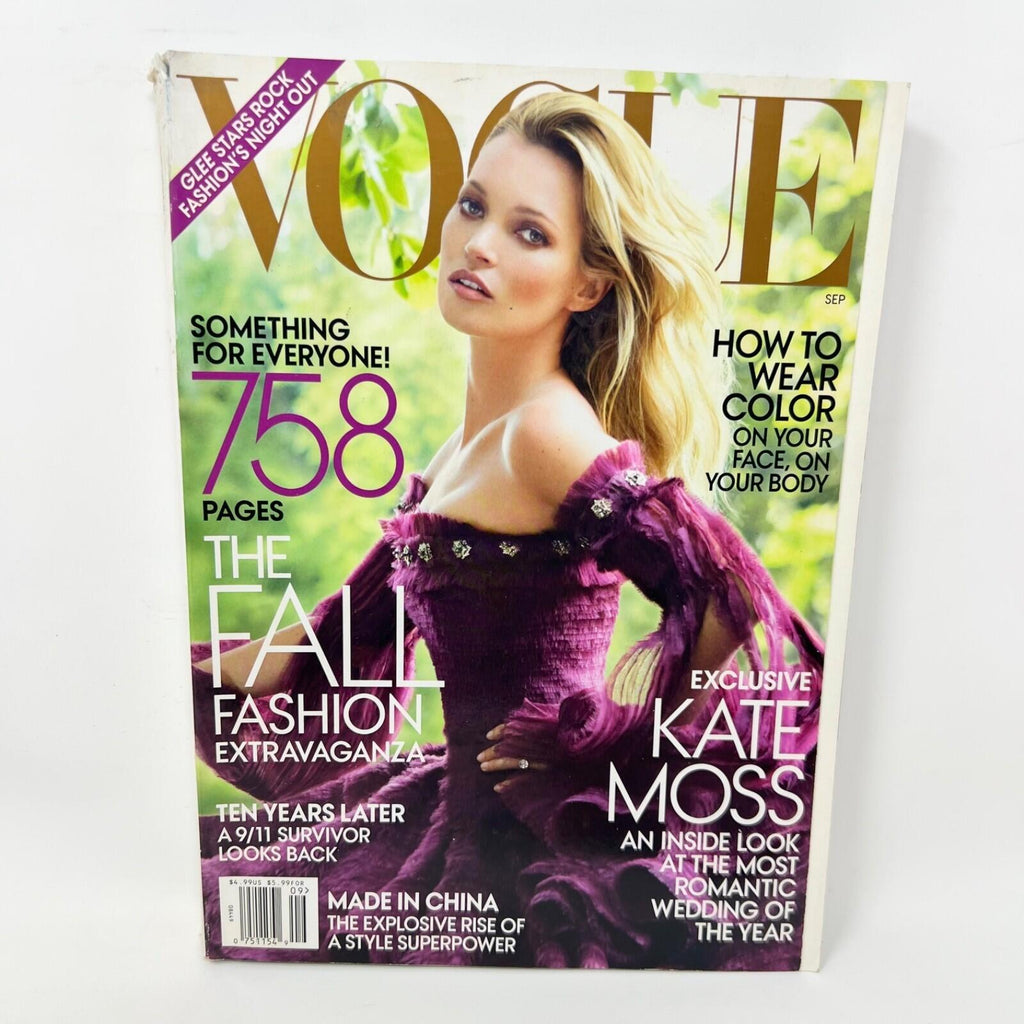 VINTAGE VOGUE Magazine September 2011 Supermodel Kate Moss COVER