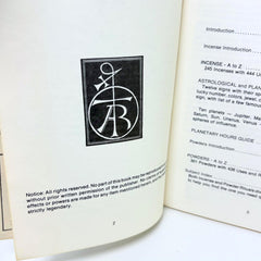 Magic with Incense and Powders 1984 Anna Riva Chants Prayers Vintage Book