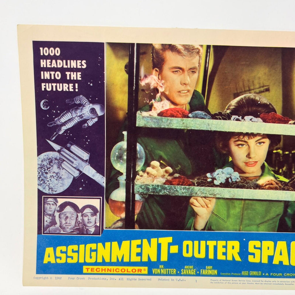 1962 Assignment - Outer Space  Movie Lobby Card No.1