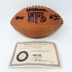NFL Terry Bradshaw Pittsburgh Steelers Signed Pro Football Certificate of Authen