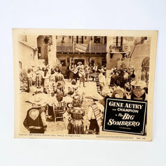 1956 Gene Autry The Big Sombrero Original Movie Lobby Card (a)