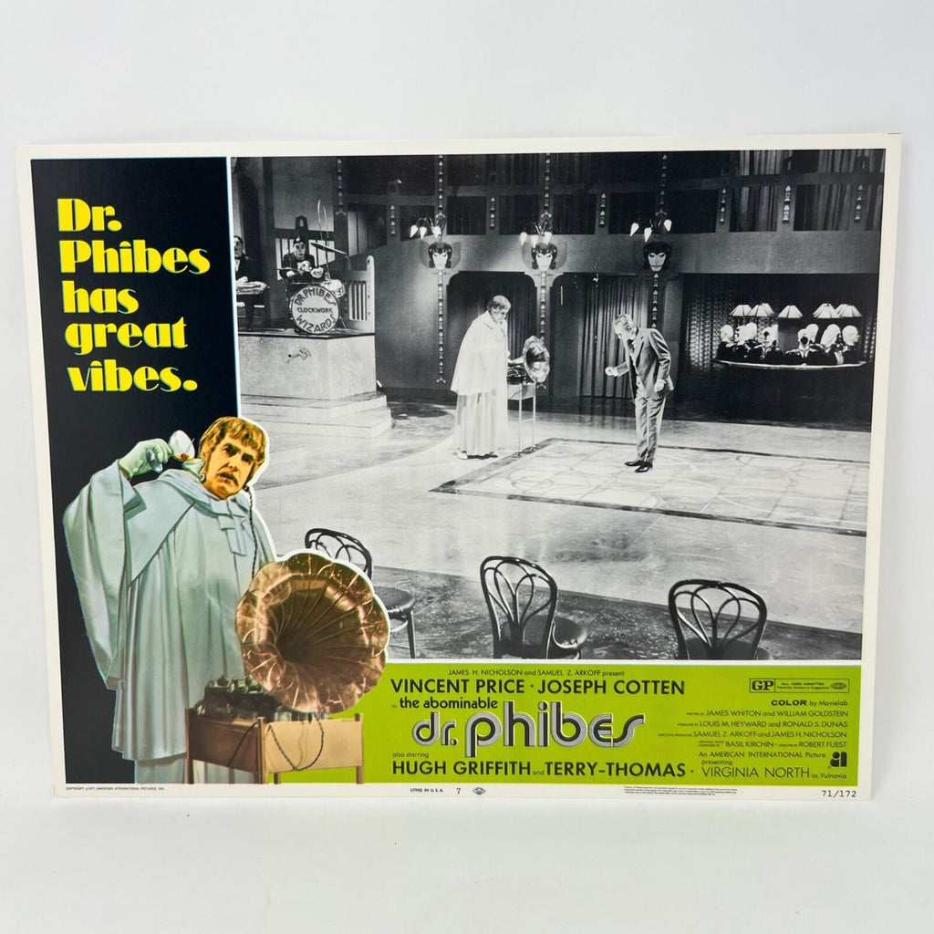 1971 Dr. Phibes has Great Vibes Collectible Movie Lobby Card No.7