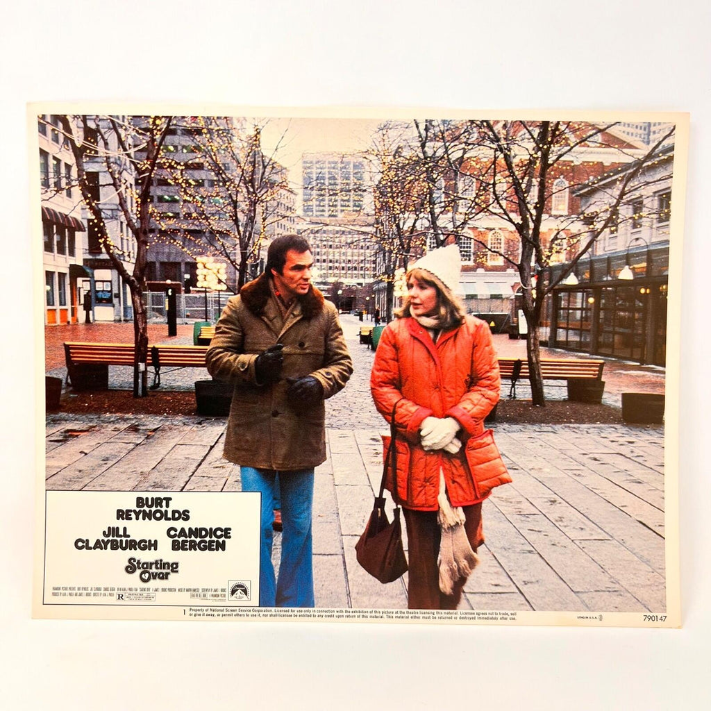 1979 Starting Over Vintage Movie Lobby Card No.1 Burt Reynolds Jill Clayburgh