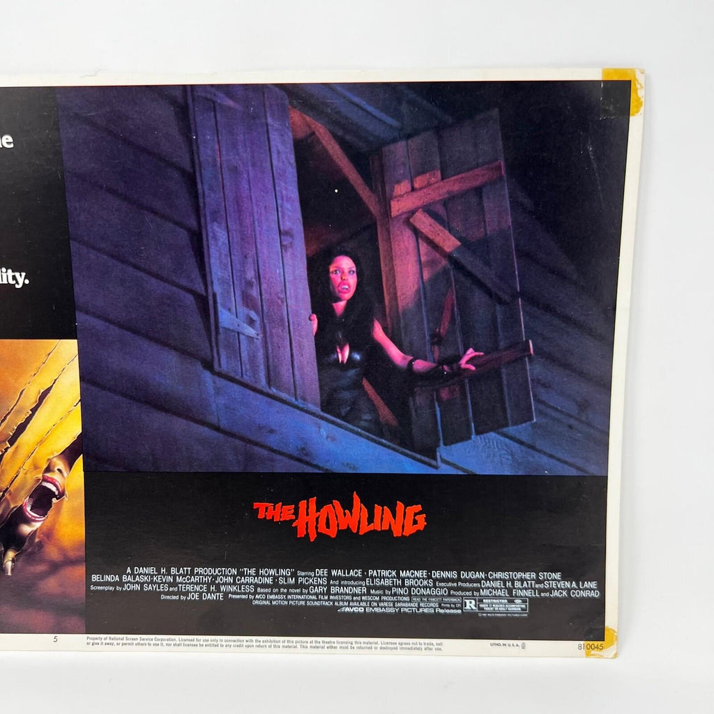 The Howling Horror Collectible movie Lobby Card No.5