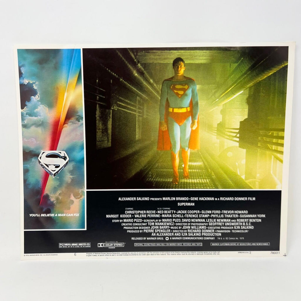 1979 Superman Collectible Movie Lobby Card No.6 Christopher Reeve