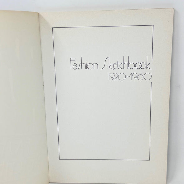 Fashion Sketchbook 1920 – 1960 by John Peacock - Vintage 1977 1st Printing