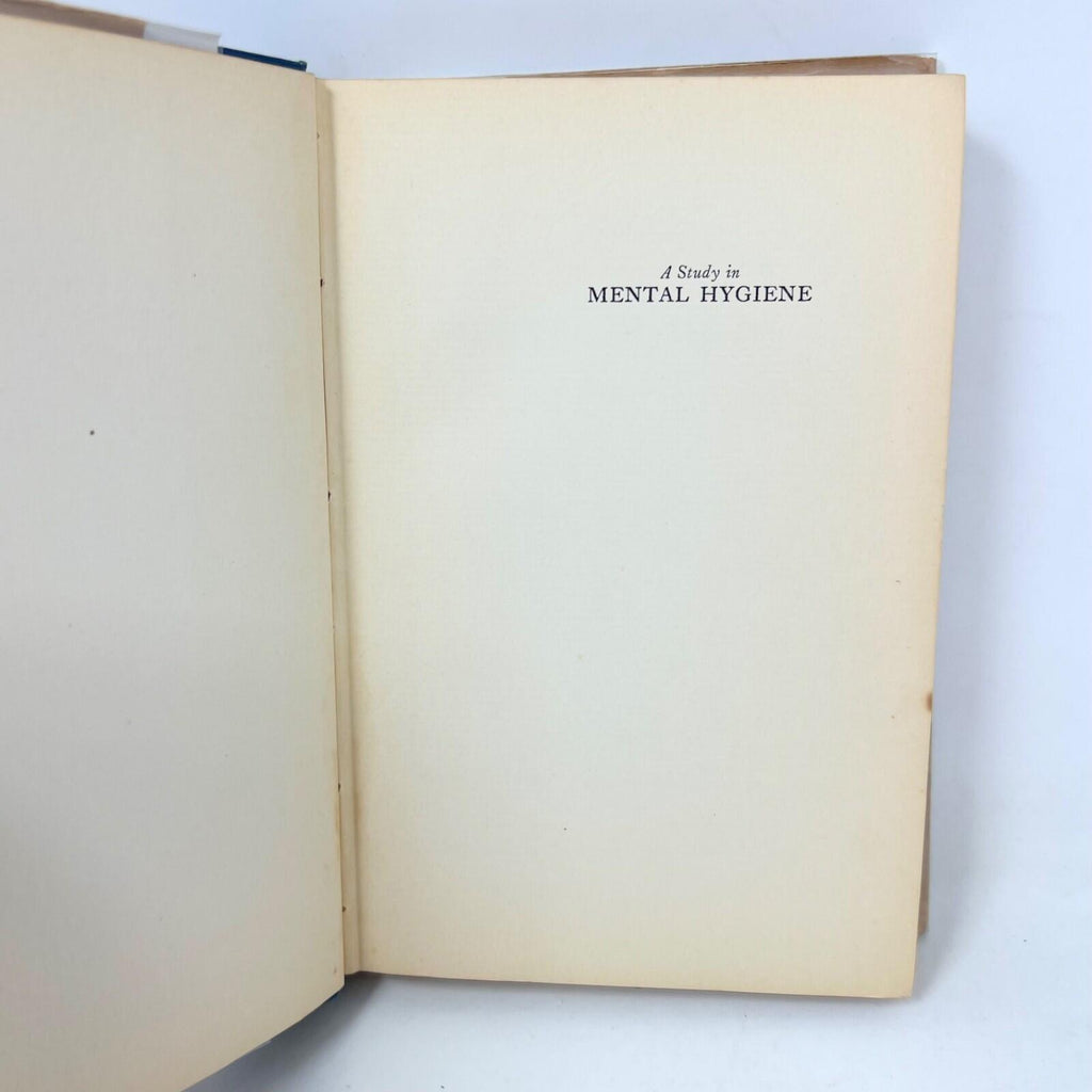 A Study in Mental Hygiene-A. Adolphe Linke Hardcover First Edition