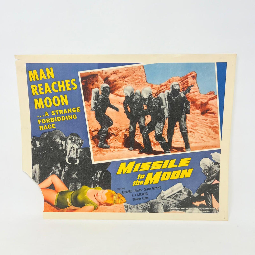 1958 Missile to the Moon Man Reaches te Moom Collectible Movie Lobby Card (a)