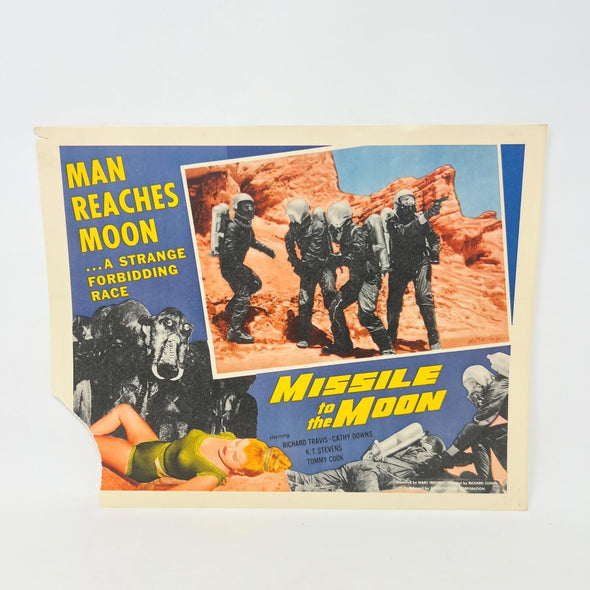 1958 Missile to the Moon Man Reaches te Moom Collectible Movie Lobby Card (a)