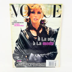 FRENCH PARIS VOGUE MAGAZINE - AUGUST 2002 - CINDY CRAWFORD COVER