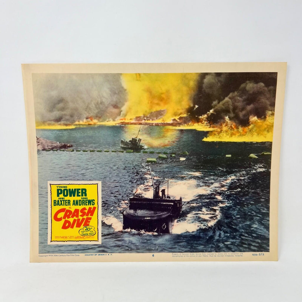 1956 Crash Dive Movie Lobby Card Poster No.6