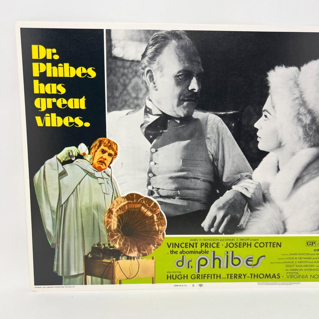 1971 Dr. Phibes has Great Vibes Collectible Movie Lobby Card No.6