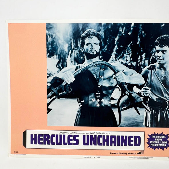 1973 Hercules The Original Uncut  Movie Lobby Card No.6 Joseph Levine