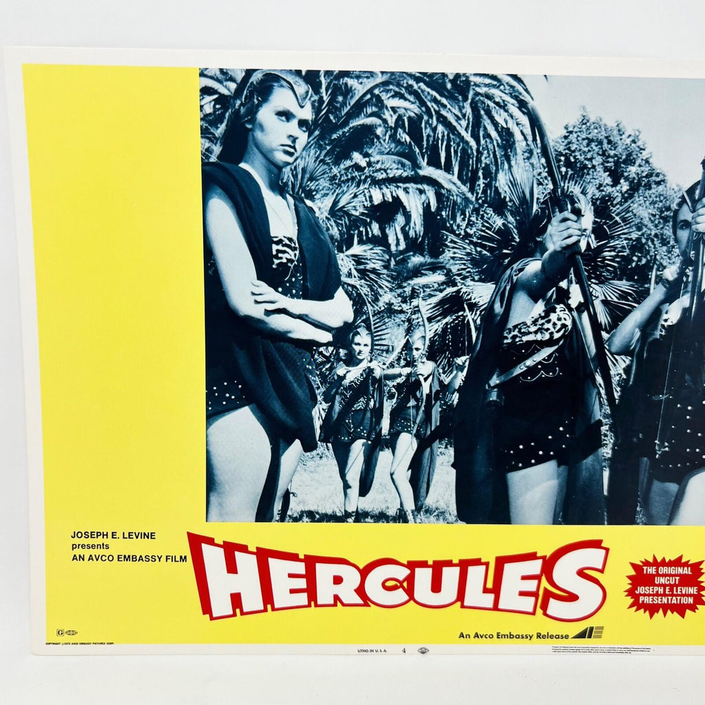 1973 Hercules The Original Uncut  Movie Lobby Card No.4 Joseph Levine