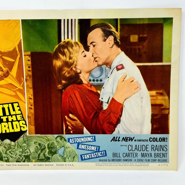1963 Battle Of The Worlds Movie Lobby Card (a)