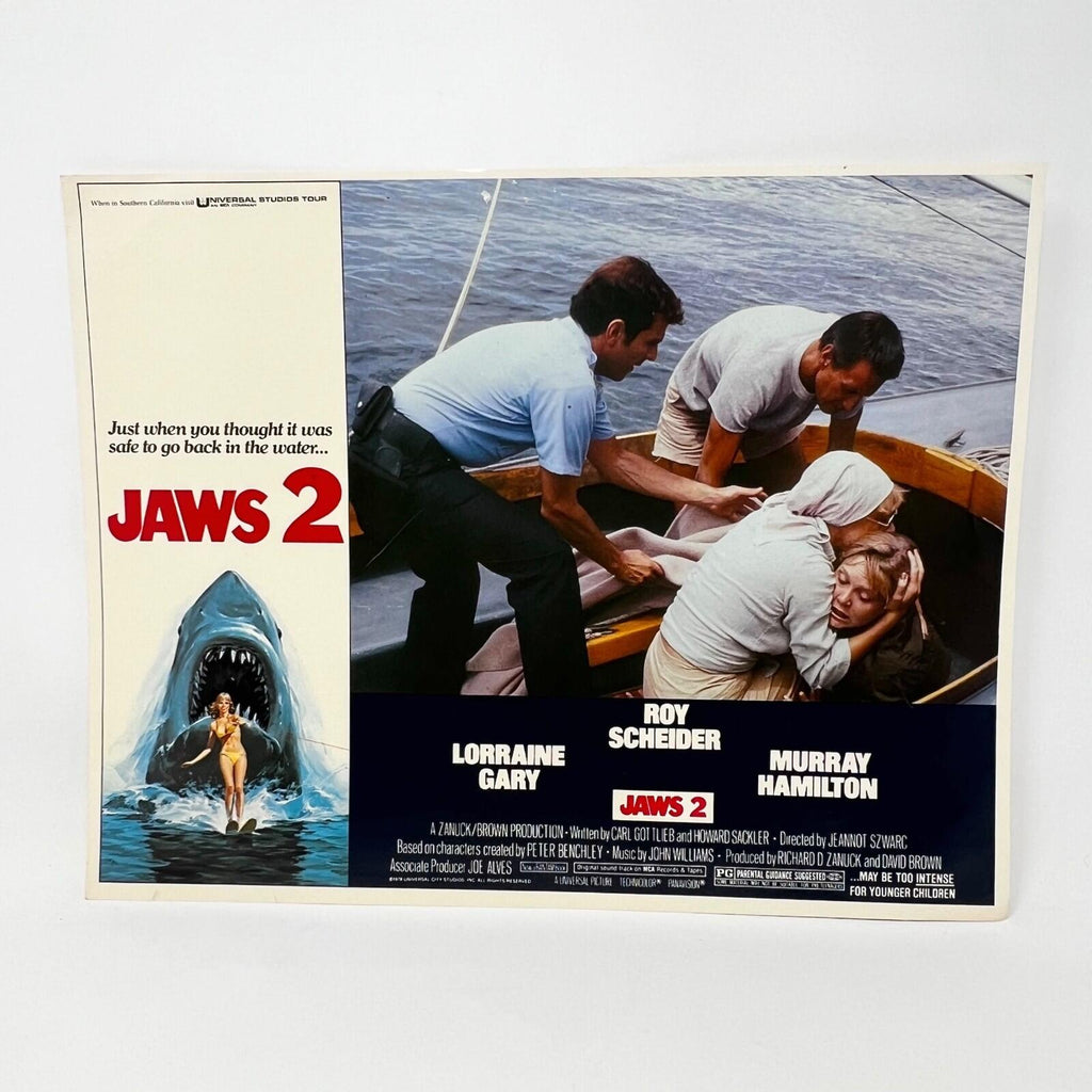 1978 Universal Studios Jaws 2 Horror Film Original Movie Lobby Card (a)